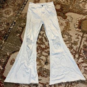 White Flare Jeans